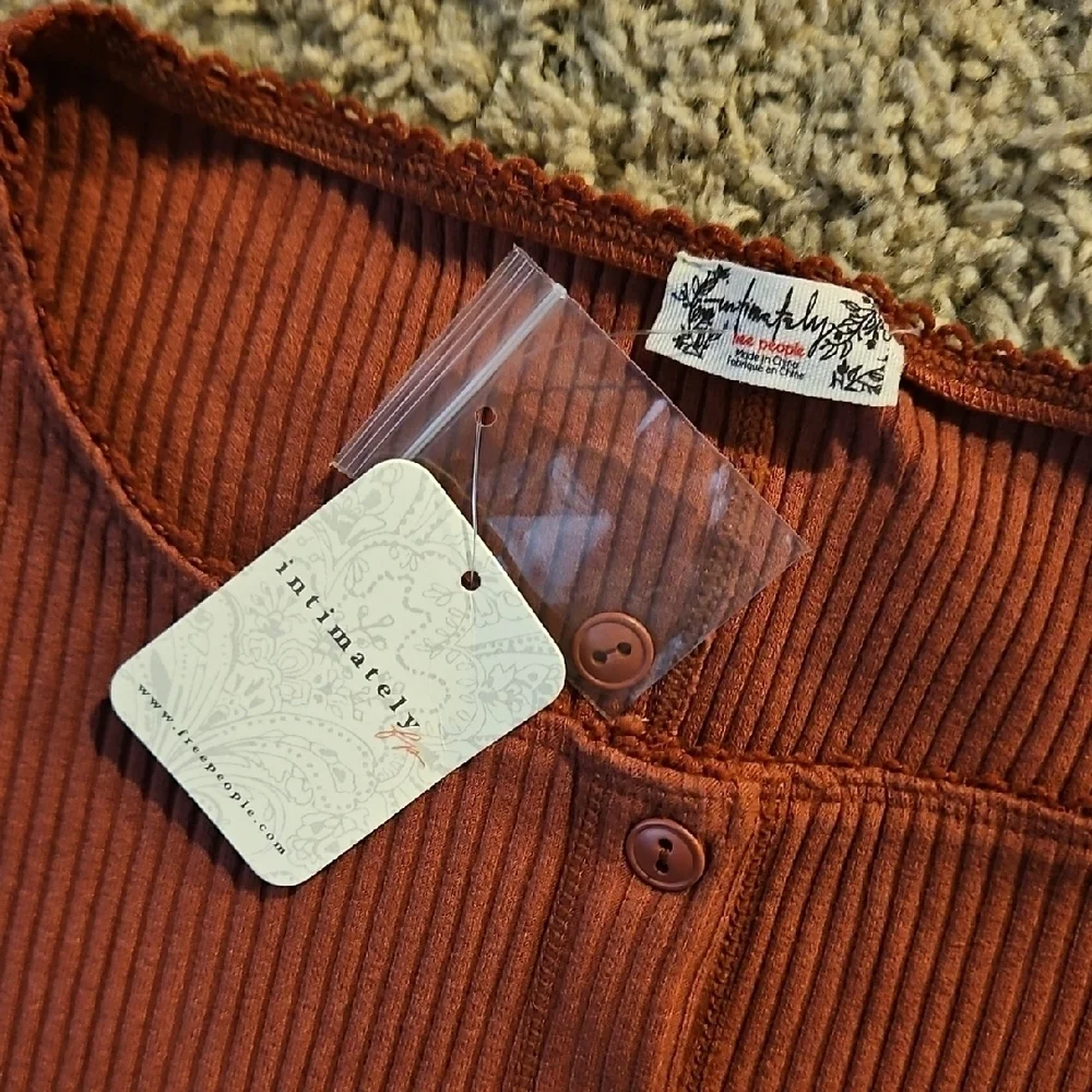Intimately Free People Most Wanted Cardigan In Rust